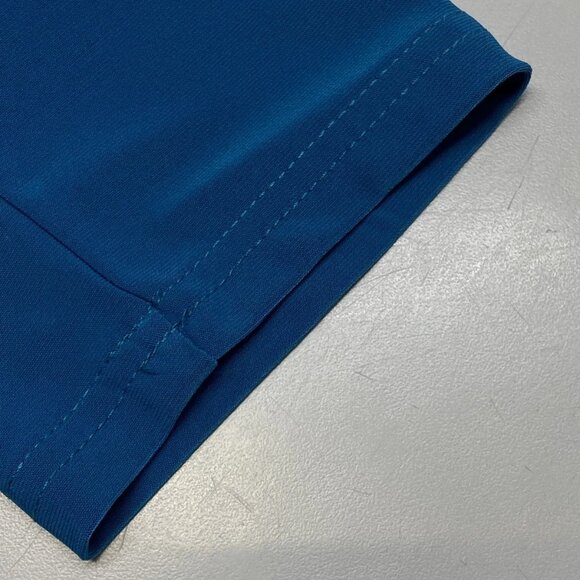 NEW JOSEPH RIBKOFF Shift Midi Dress Pacific Blue Size 10 Drawstring Cowl Neck - Picture 2 of 11